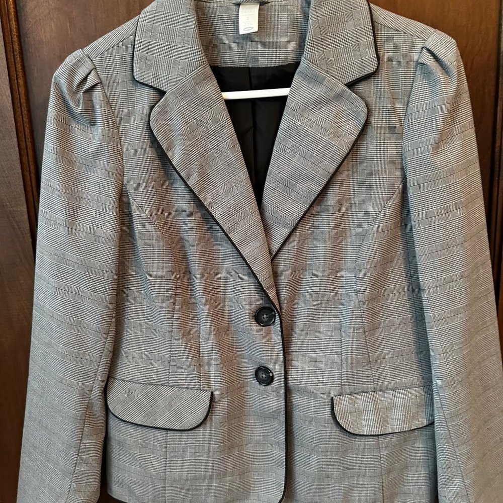 Glen plaid blazer